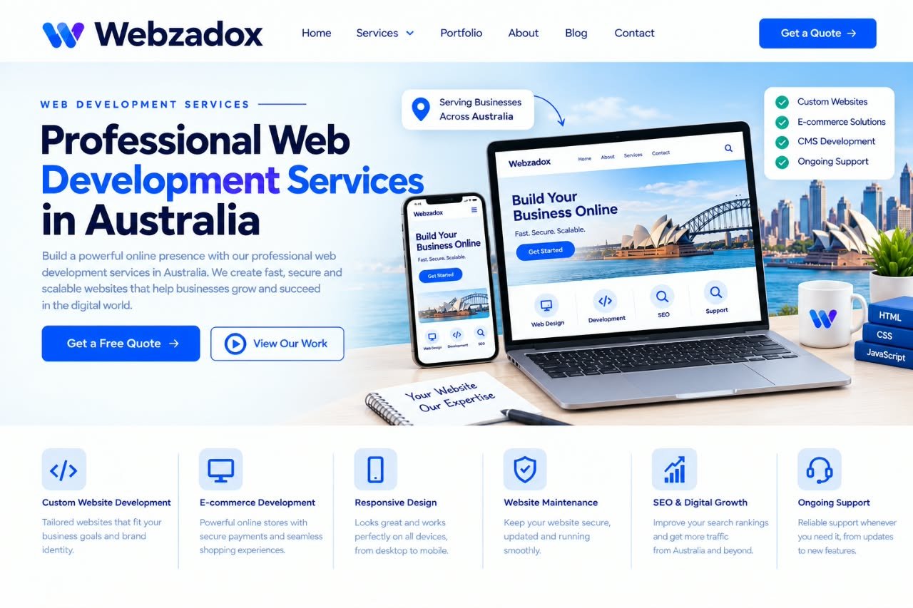 Best web development agency in Australia - Webzelia serving Sydney, Melbourne and Brisbane